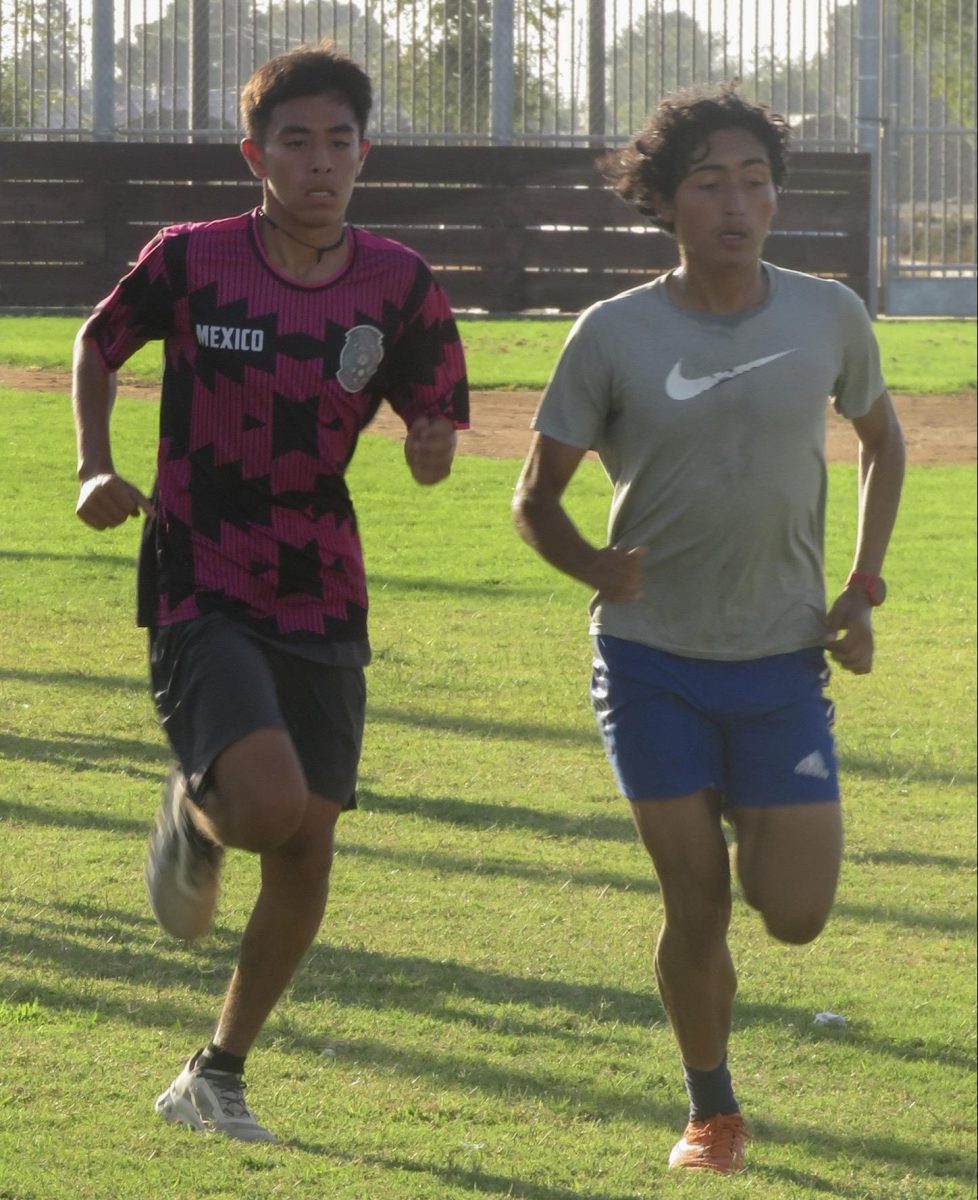 Noel Huato (left) and Edgar Gil are the Suns’ top cross country runners this season. Huato and Gil placed in the top eight at the Morro Bay Invitational and the Woodbridge Classic in Irvine.