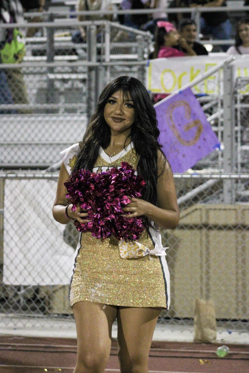 Senior cheerleader Vanessa Hurtado was honored during the Suns' Oct. 10 home game against Golden Valley, the school where she spent her freshman year.