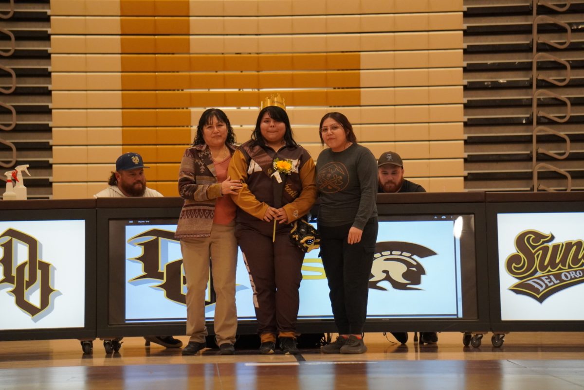 Alicia Hernandez-Carpinteyro was recognized during Senior Night.