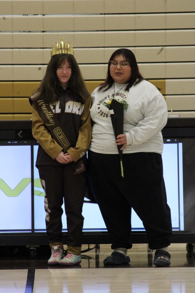 Aaliah Arredondo was among the seniors honored during Thursday's dual meet against Foothill.