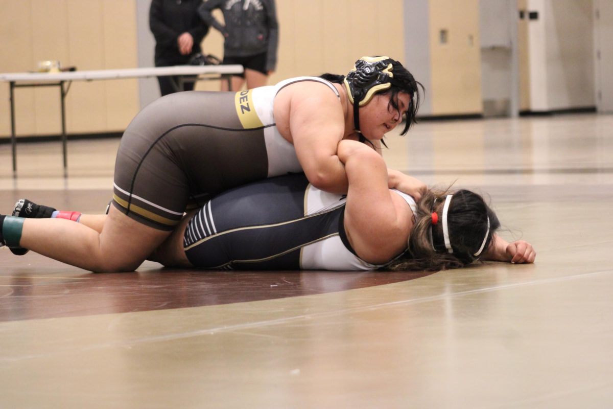 Alicia Hernandez-Carpinteyro was one of the seniors honored Thursday evening prior to Del Oro's dual meet against Foothill.