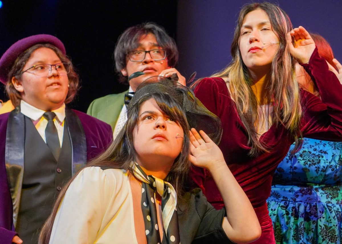 (Clockwise from top right) Esmeralda Salgado, Nataly Gurrola, Lezlie Cornejo and Alberto Acevedo Hernandez make up part of the large cast of "Clue."