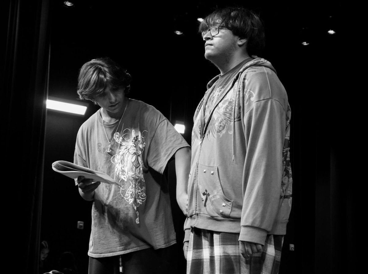 Henry Rubalcado (left) and Alberto Acevedo (right) play Victor Frankenstein and The Creature.