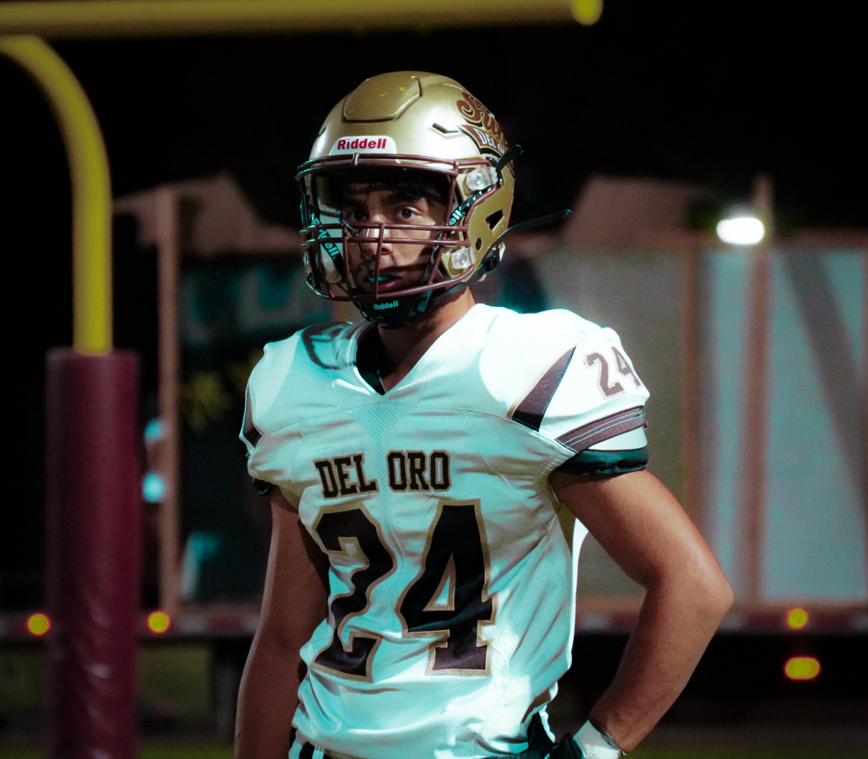 Senior Adrian Gracian and the rest of the Del Oro varsity football team look to claim a potential playoff spot with a win on Thursday over East High.