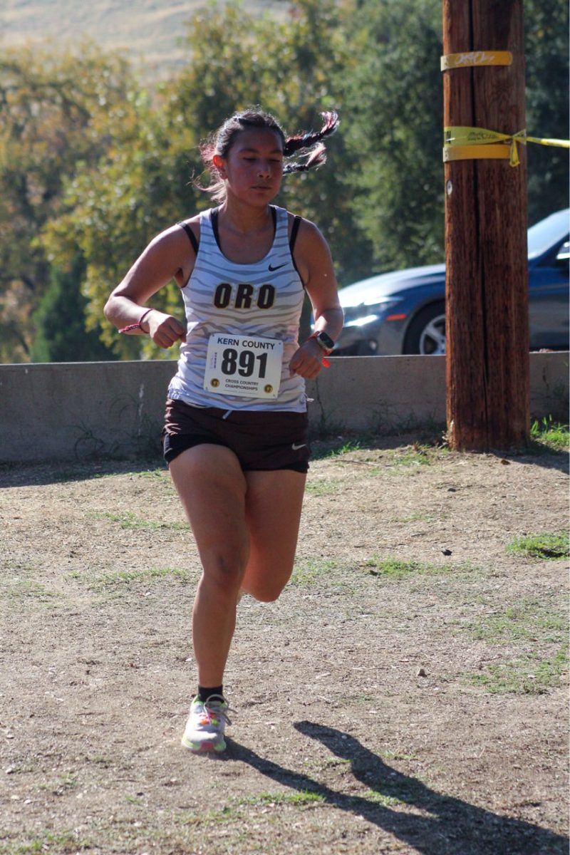 Valerie Vargas was the second-fastest runner for the girls team during Saturday's Kern County Championships at Hart Park.