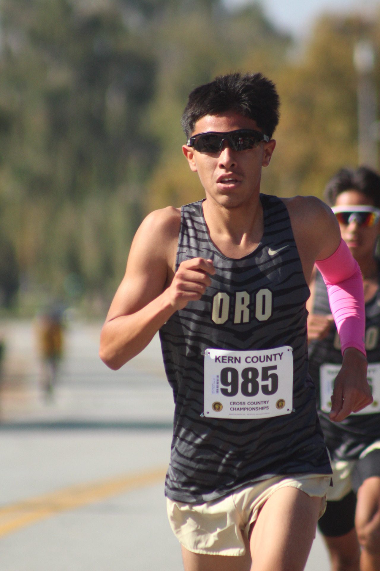 Senior Noel Huato cruised to a first-place finish at Saturday's Kern County Championships.