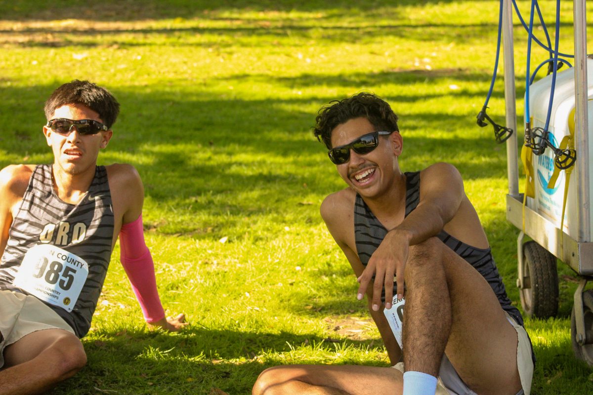 Seniors Noel Huato (left) and Alex Garcia will be tough to replace for next year's boys cross country team.