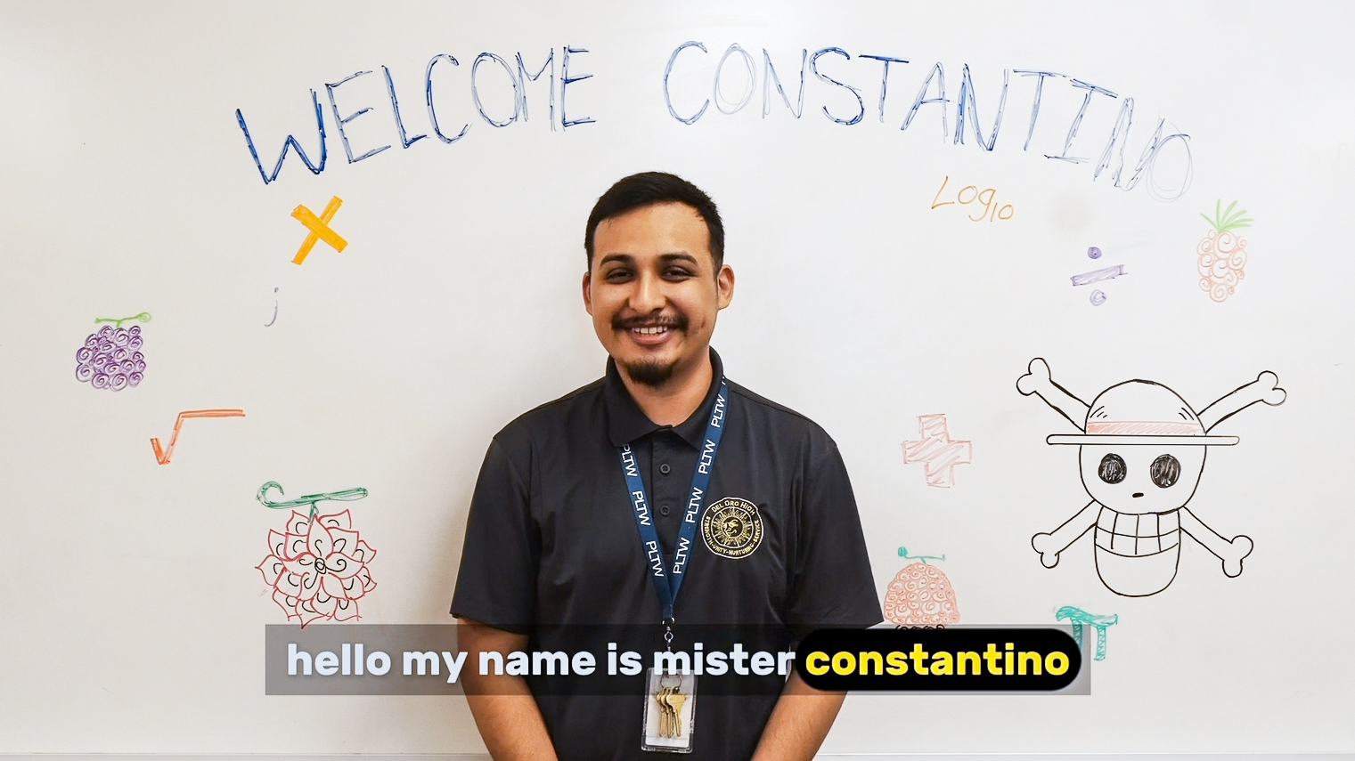 Math teacher Juan Constantino chatted with the Sunburst broadcasting team about how he got into the profession and his love for the One Piece collectible trading card game.