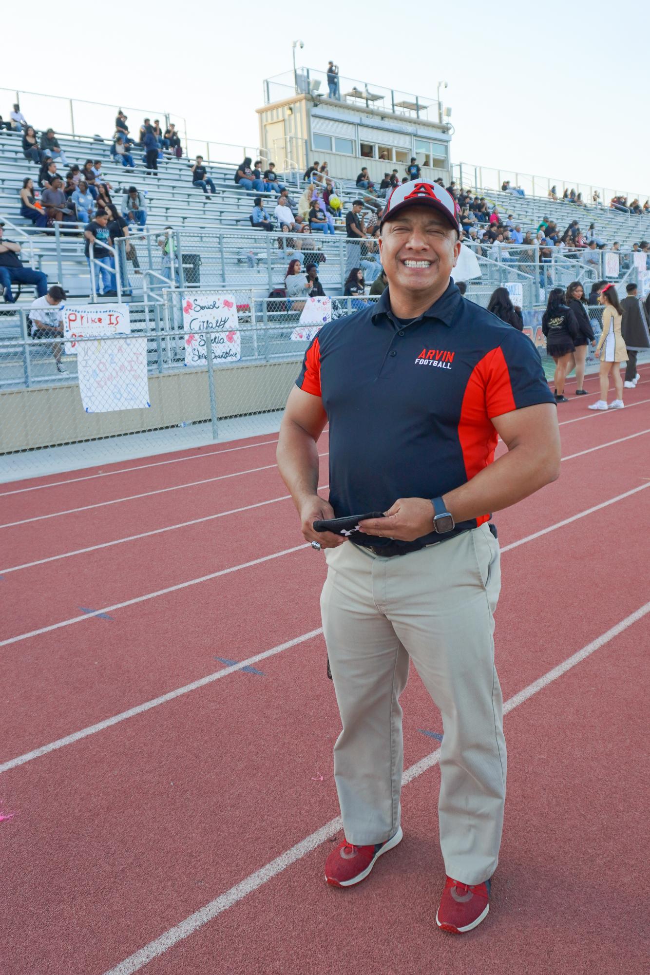 Prior to taking over as Del Oro's fourth head football coach in school history, Victor Garcia was an assistant defensive coach at Arvin High.