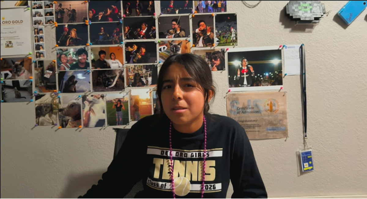Senior editors Stephanie Coronado (pictured) and Nataly Gurrola ponder the meaning of Spring Break during this week’s episode of Sunburst TV.